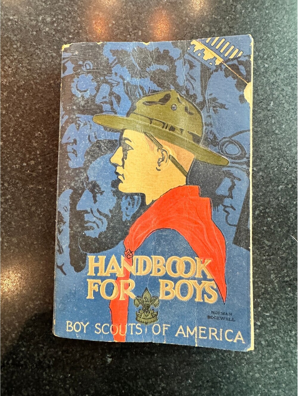 Vintage 1935 Boy Scout Handbook - Norman Rockwell Cover (3rd Edition)